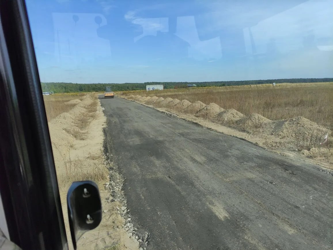 Строительство дороги в Лосино-Петровском